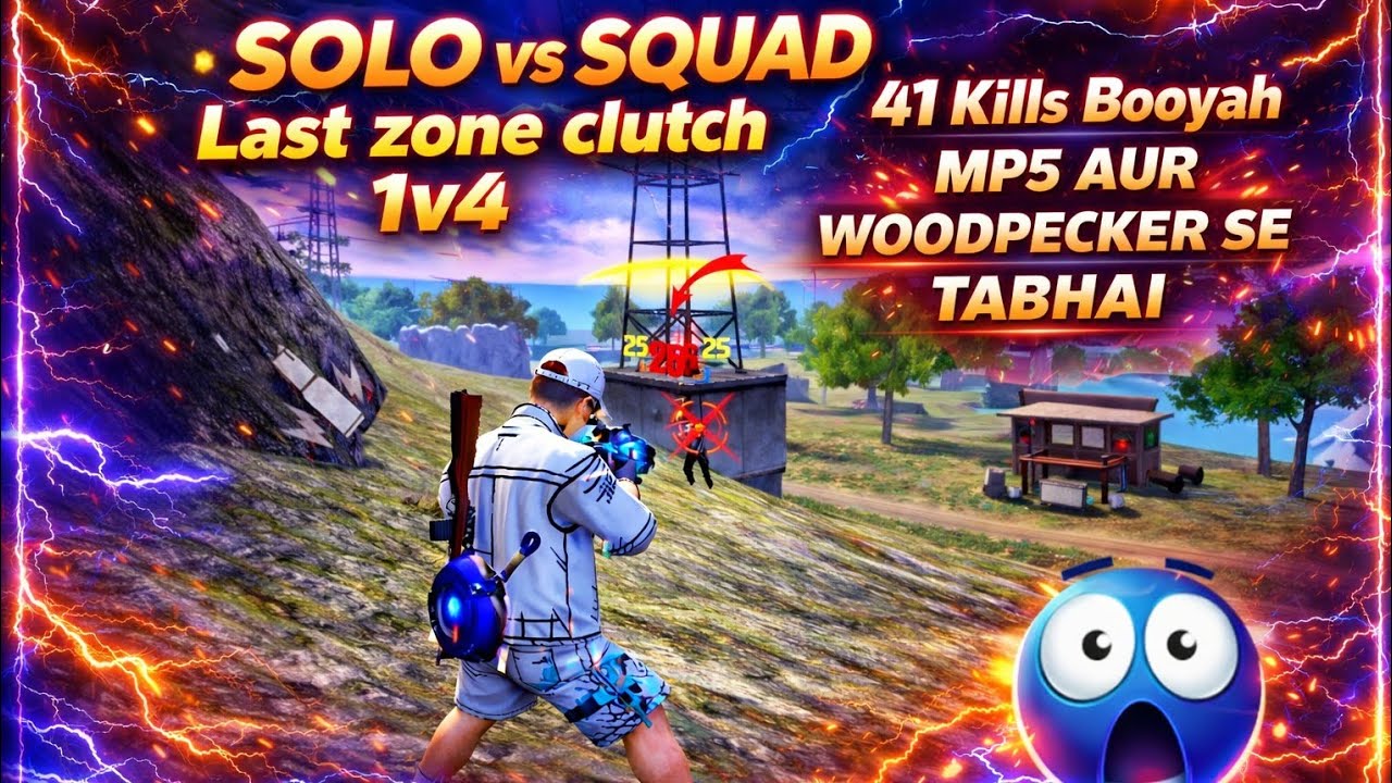 41 Kills BOOYAH 🏆 SOLO vs SQUAD | Insane 1v4 Clutch 😱