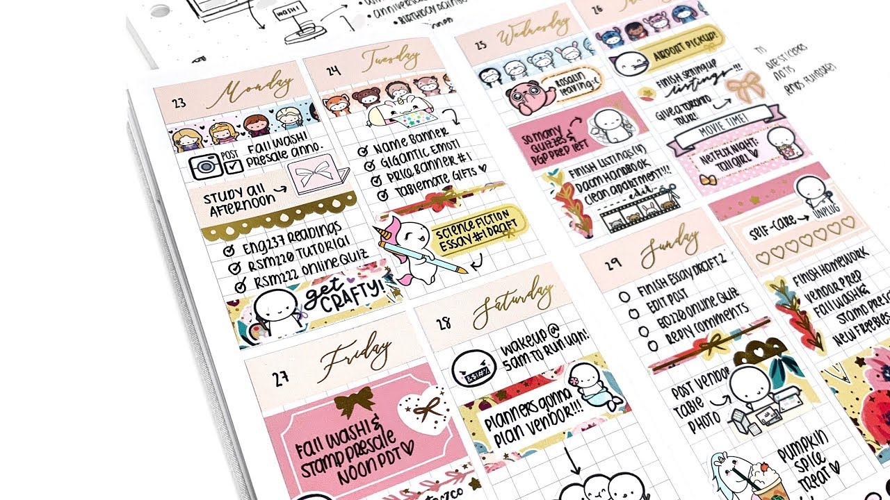 Print Pression Weeks Plan With Me (a hectic week ahh!)