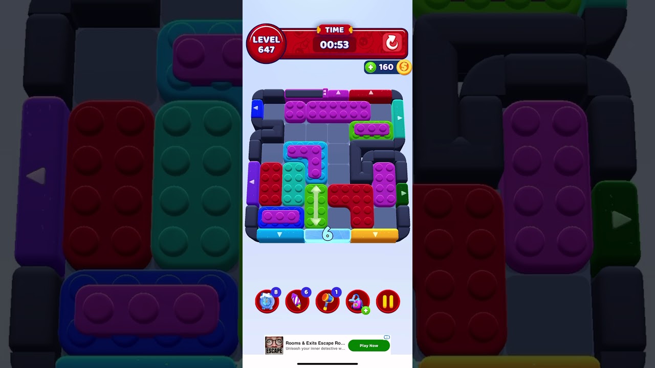 Colour Block Jam Level 647 New walkthrough