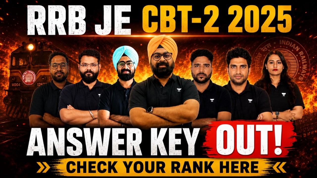 🚨 RRB JE CBT-2 2025 Official Answer Key is finally OUT! 🎉