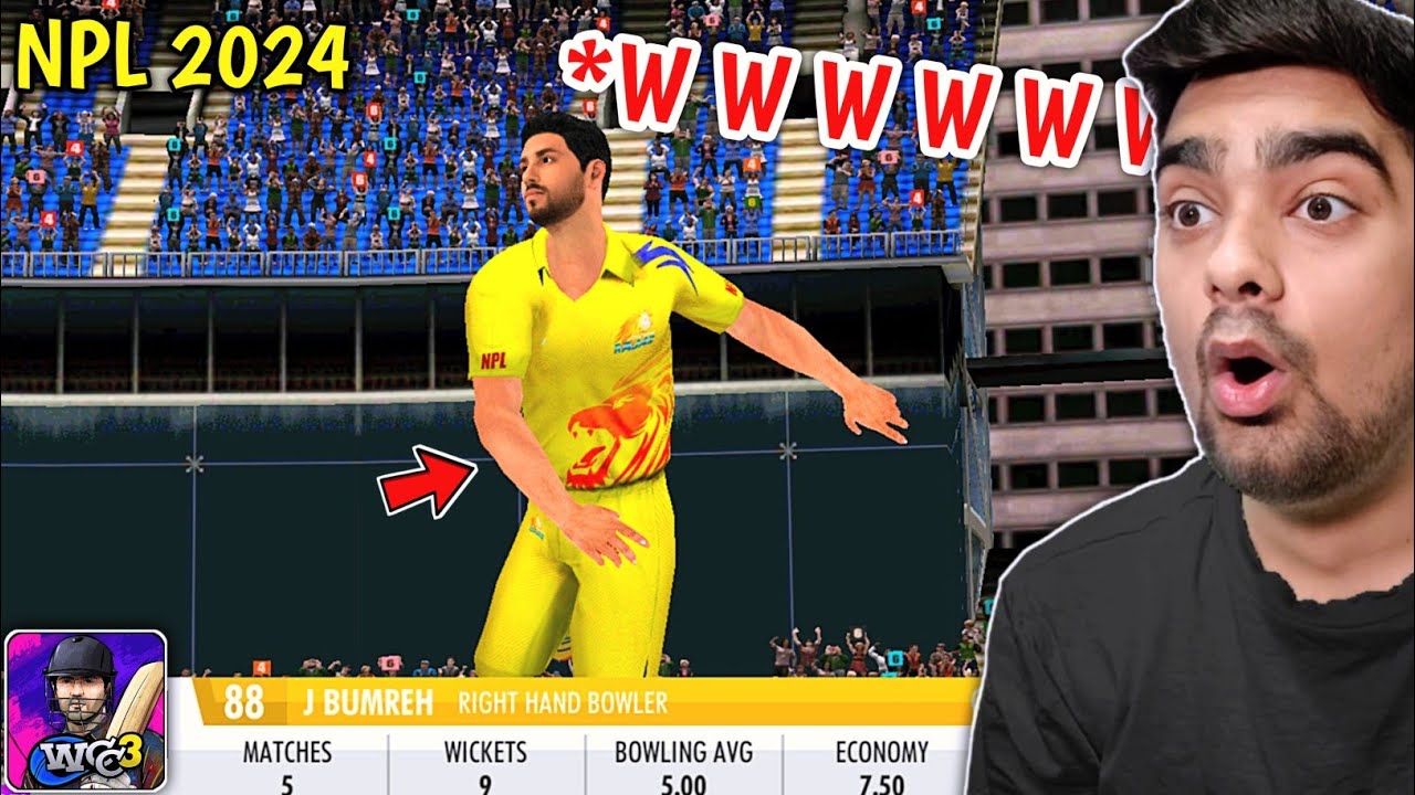 Jasprit Bumrah DOUBLE *HAT-TRICK* CSK Vs MI NPL 2024 WCC3 (Expert Mode)