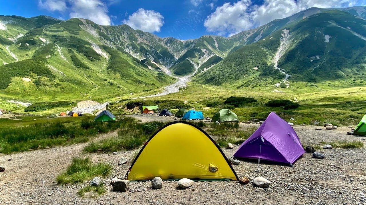 【立山登山】真夏の雷鳥沢キャンプ場でテント泊。まるで海外！？グリーンシーズンも最高でした！