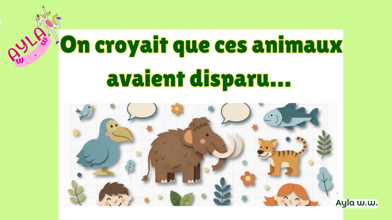 Des animaux qu’on croyait disparus… 🐾 | Vidéo éducative pour enfants