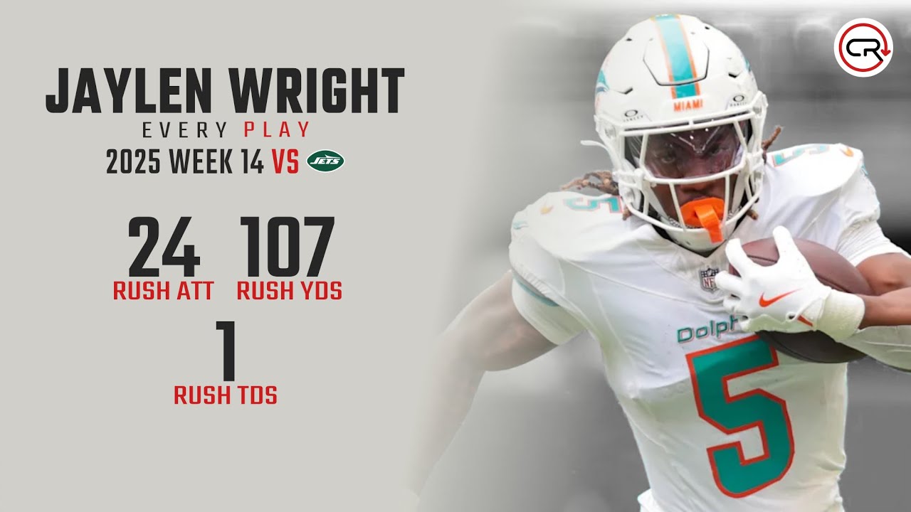 Jaylen Wright Week 14 Highlights | Every Run vs Jets