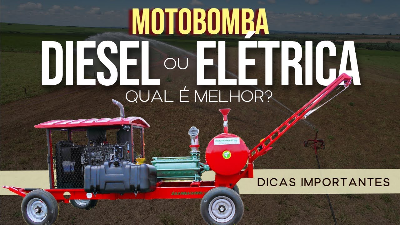 Qual motobomba escolher: Diesel ou Elétrica? Veja dicas importantes! #irrigação