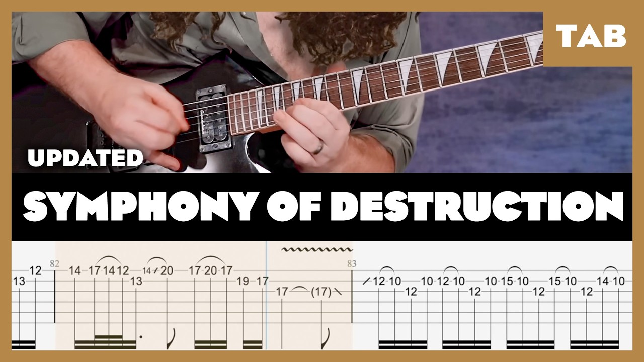 Megadeth - Symphony of Destruction - Табулатура для гитары | Урок | Кавер | Учебное пособие