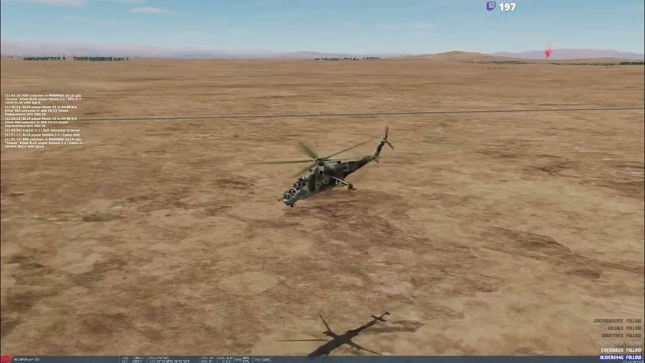 DCS World - Stream Highlight - Hind PvP sortie on Polychop server