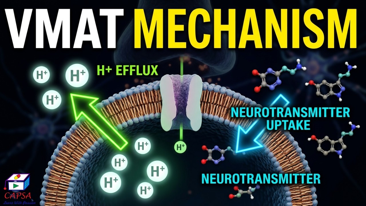VMAT Mechanism | Monoamine Transport Cycle & Proton Gradient
