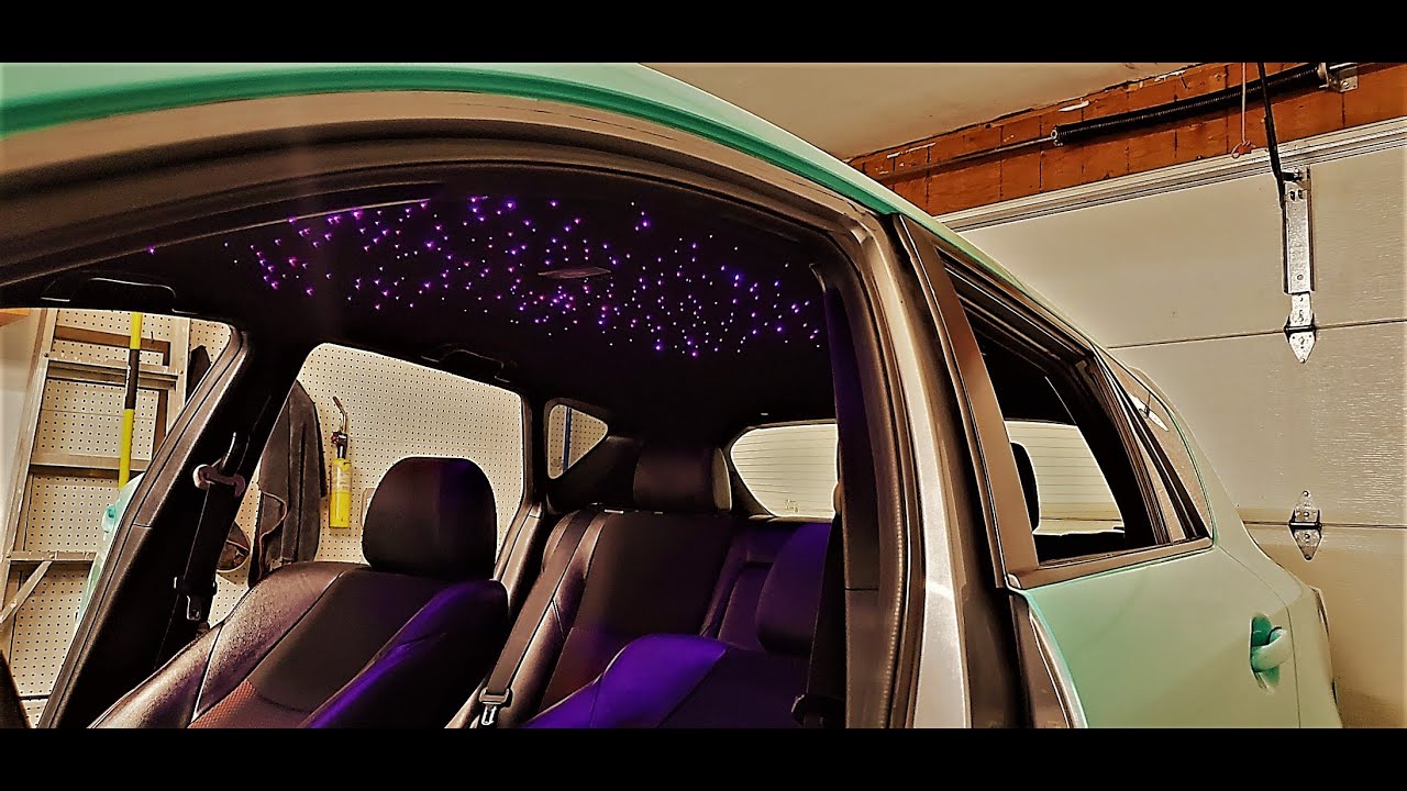 DIY STAR LIGHT Headliner on a my speed3!!!!!