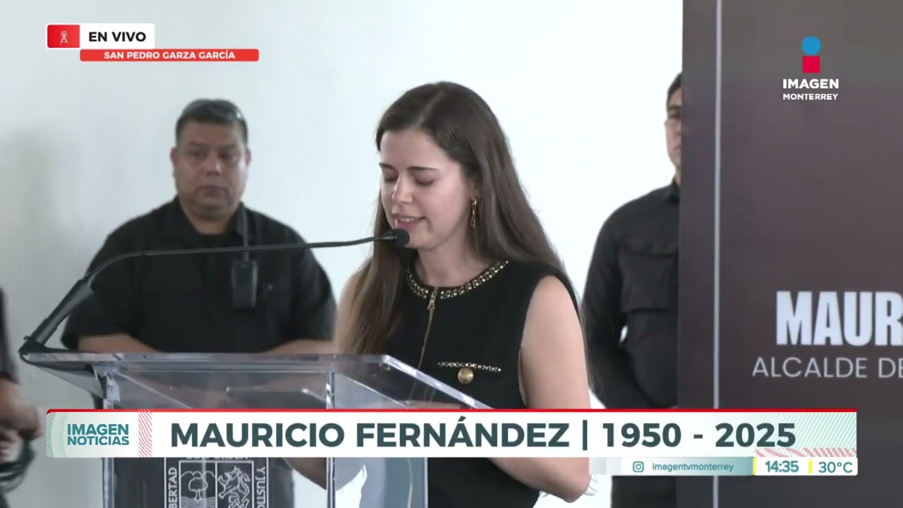 Milarca Fernández, hija de Mauricio Fernández, despide a su padre | Noticias MTY segunda emisión