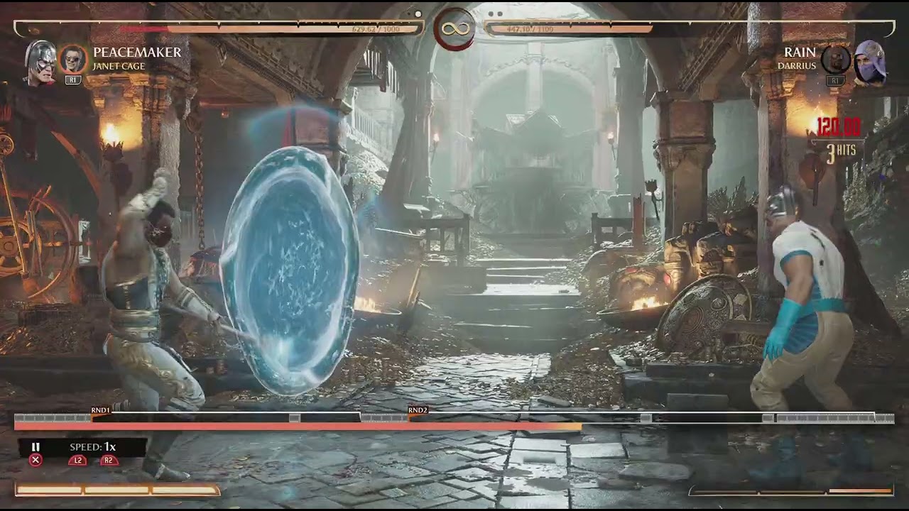 Mortal Kombat 1 peacemaker vs Rain