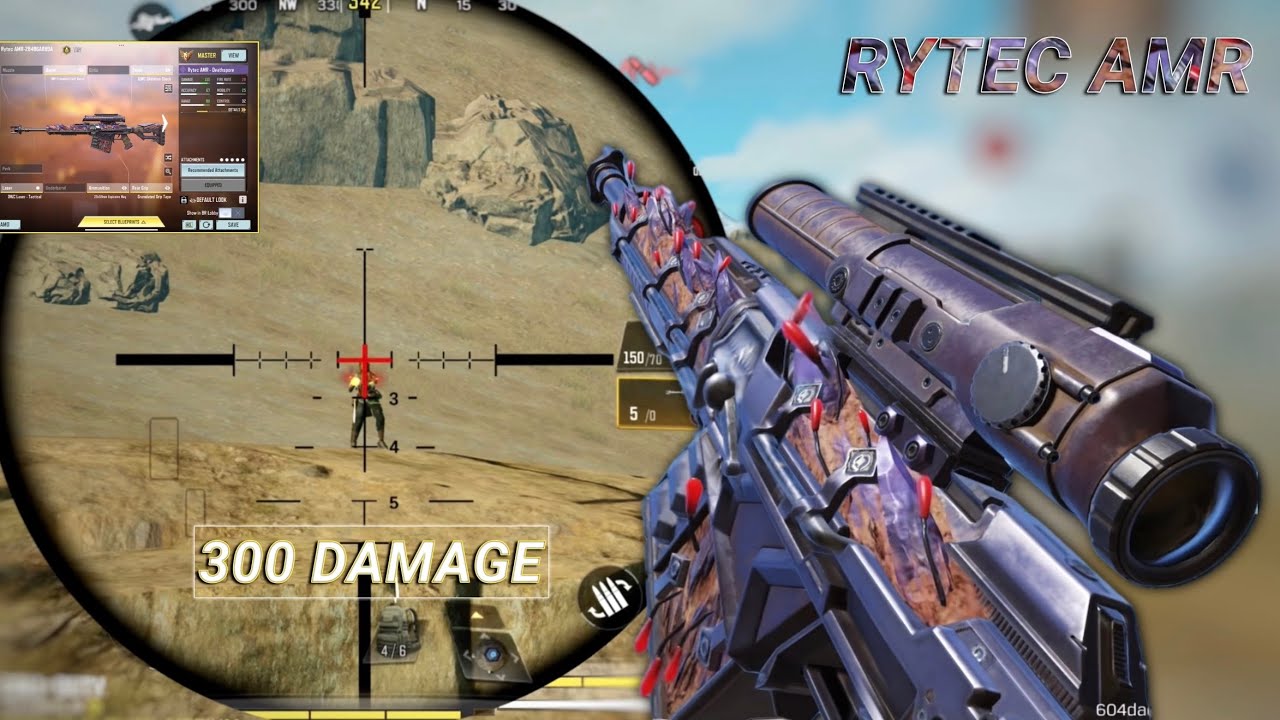THE 1- SHOT RYTEC AMR GUNSMITH INSANE!! | BEST RYTEC AMR GUNSMITH CODM BR | CODM BR GAMEPLAY