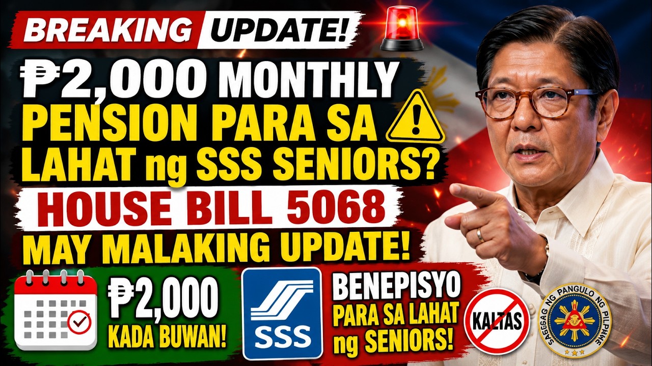 BREAKING! ₱2,000 Monthly Pension para sa LAHAT ng SSS Seniors House Bill 5068 May Malaking Update!