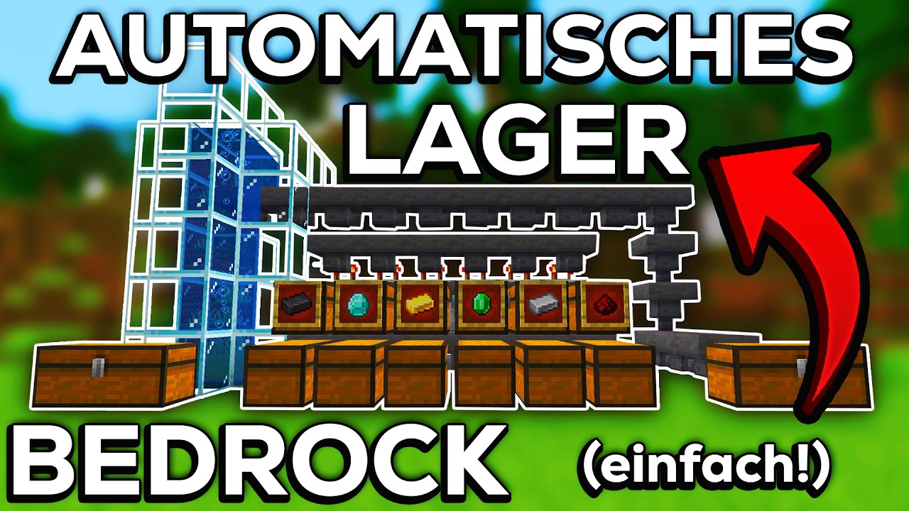AUTOMATISCHES LAGER MINECRAFT BEDROCK 1.21