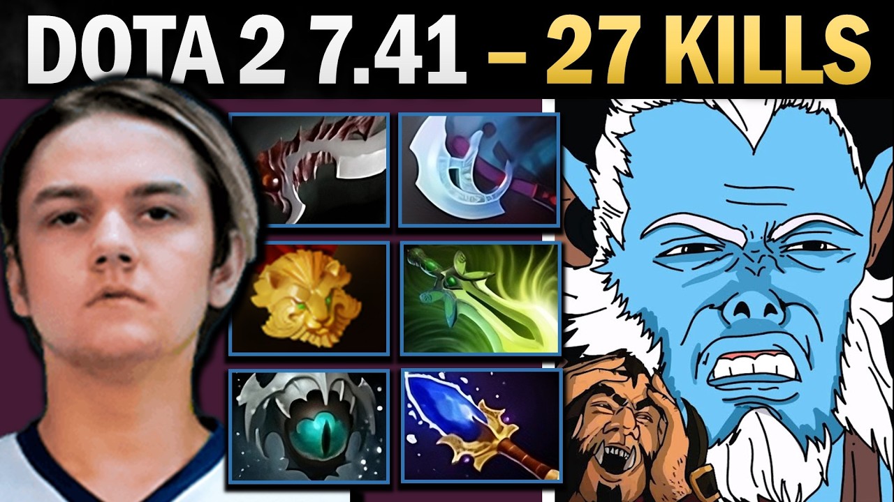 Phantom Lancer Dota 2 7.41 с 27 убийствами и Skadi &mdash; Геймплей Dota 2