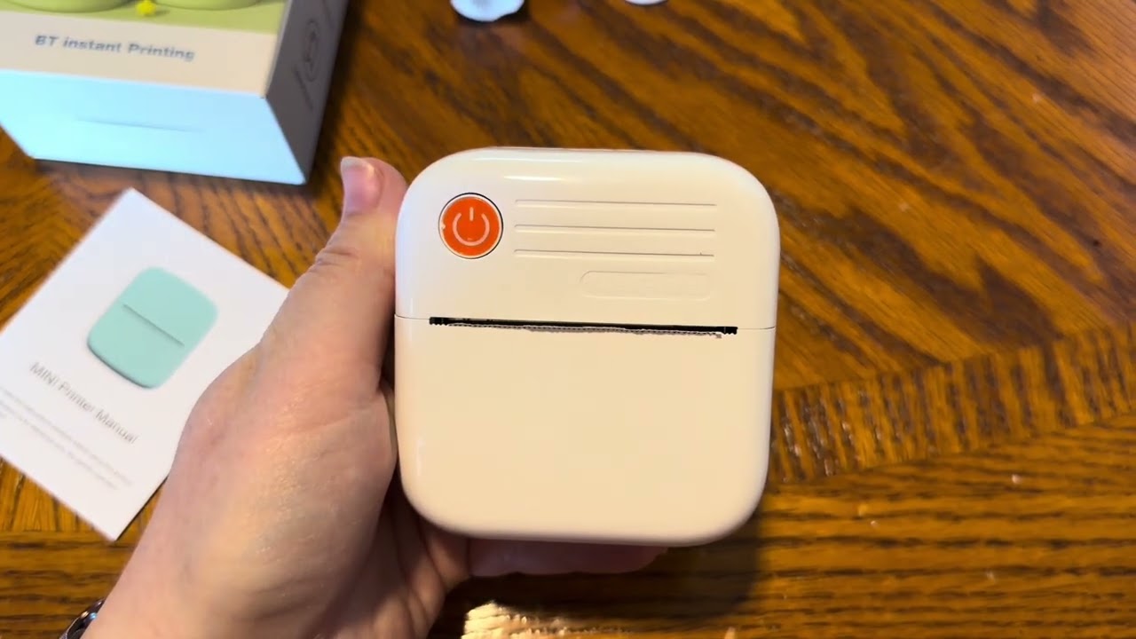 Walkthrough the app and printer process- Mini Bluetooth Thermal Printer