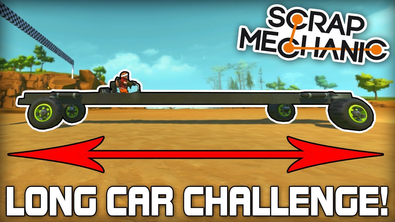 Long Car Multiplayer Racing Challenge! (Scrap Mechanic #167)