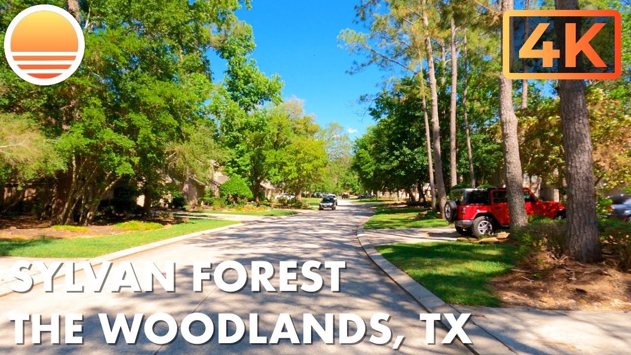 Sylvan Forest, The Woodlands, Texas.  Drive with me through a neighborhood in The Woodlands
