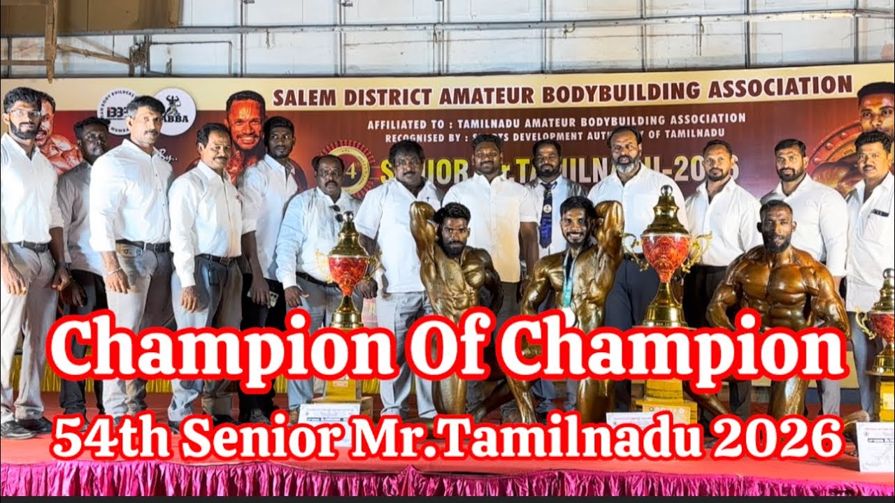 Champion Of Champion 54th Senior Mr.Tamilnadu 2026