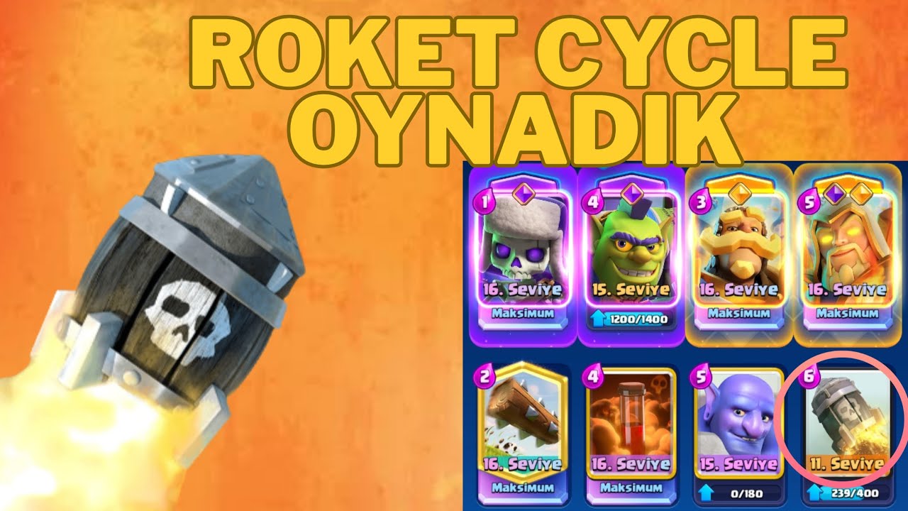 Roket Cycle Oynadık #clashroyale#clash 
