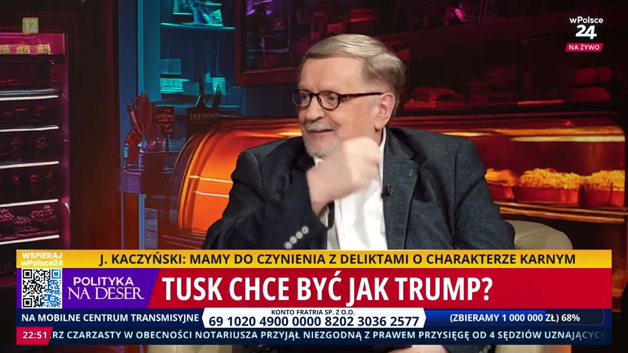 Tusk chce być jak Trump? Polityka na deser