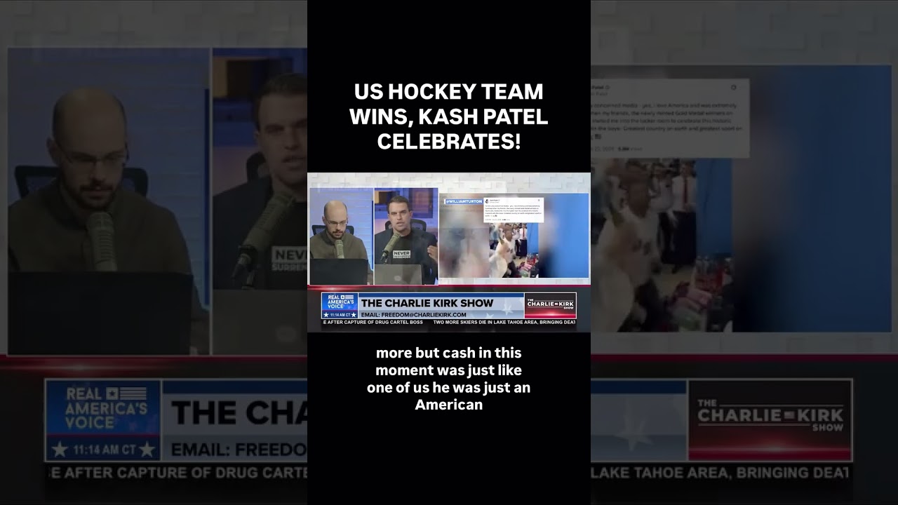 US HOCKEY TEAM WINS, FBI DIR. KASH PATEL CELEBRATES!