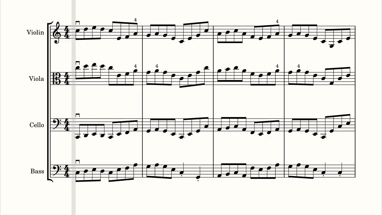 Wohlfahrt - Etude No. 1 - Op. 54. Sheet Music for Orchestra. Play Along.  www.OrchestraPlayAlong.com