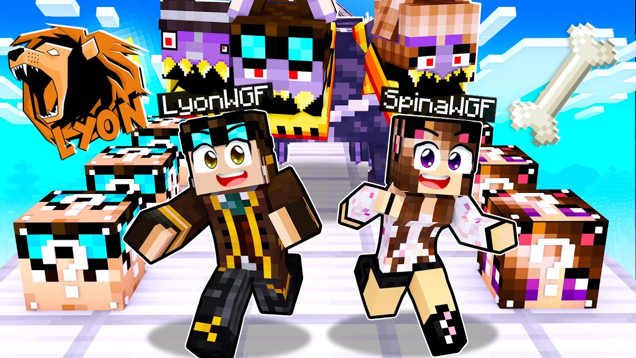CORSA DEI LUCKY BLOCK DEI MIEI AMICI SU MINECRAFT!!