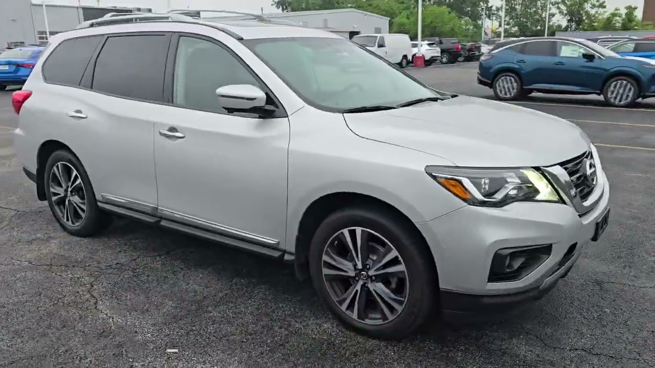 2018 Nissan Pathfinder Platinum walk-around for Kathy (N250409A)