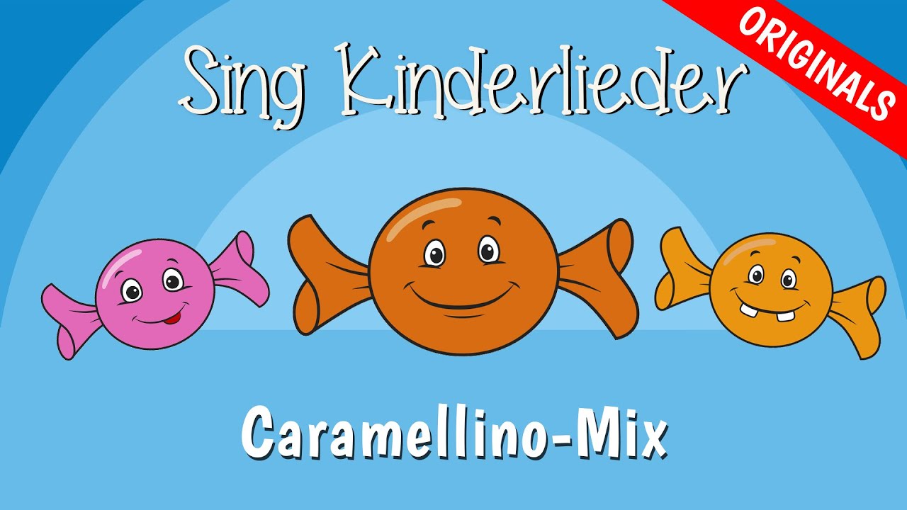 🍬Sing Kinderlieder Originals-Mix 8: Nudeln, Zeitreise, Fahrradlied | Caramellino-Mix