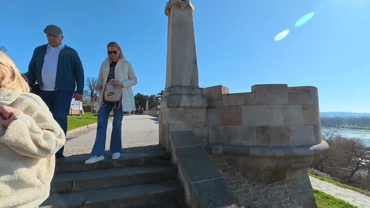 Kalemegdan Park Walk 🇷🇸 | Belgrade Fortress | Real Life 4K Walking Tour | Febr 28, 2026 |  Part 1