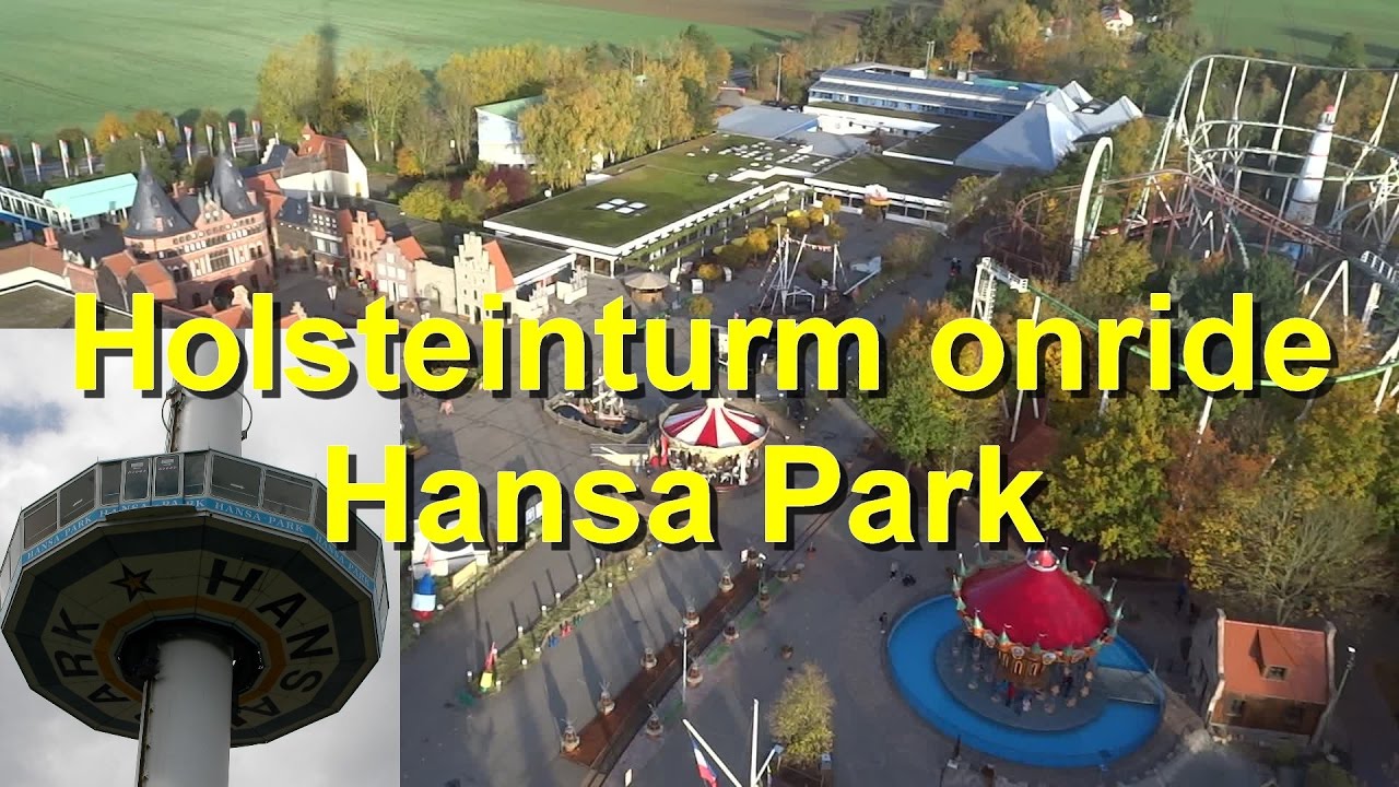Hansa Park Holsteinturm - Aussichtsturm onride - Hansapark und Lübecker Bucht von oben