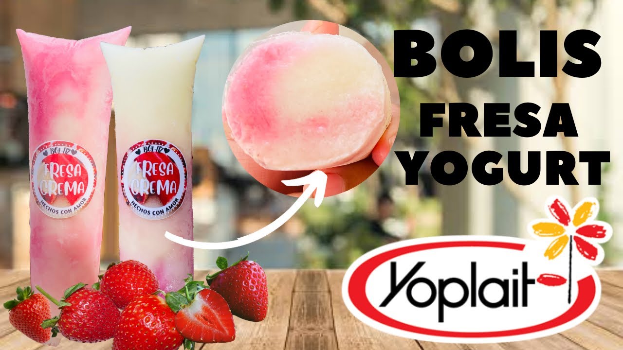 Bolis Gourmet  FRESA y YOGURT receta para tu NEGOCIO cremocidad y doble COLOR #emprendimiento
