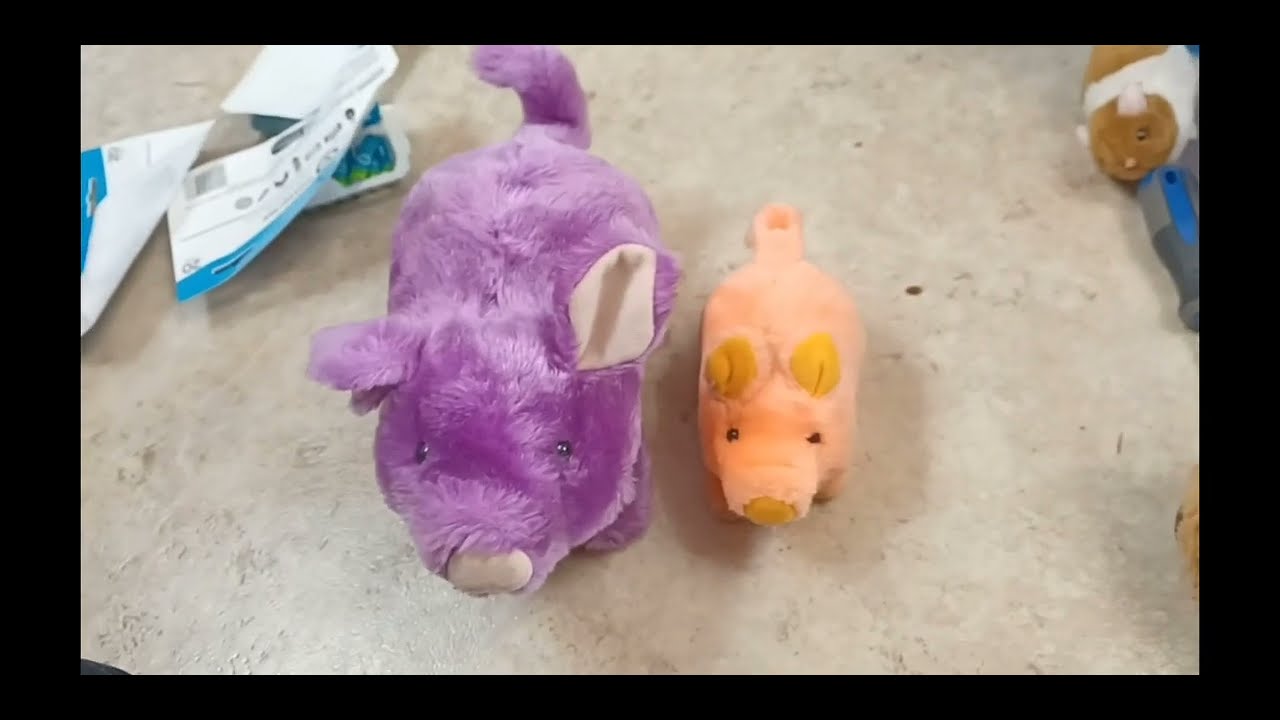Battery Operated Motorized Electronic Walking Barking Puppies, Oinking Pigs, Flipping fido, Animals