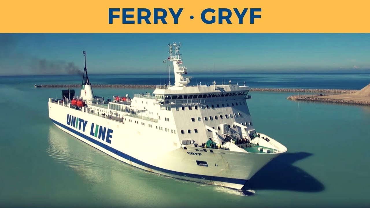 Arrival of ferry GRYF in Trelleborg (Unity Line)