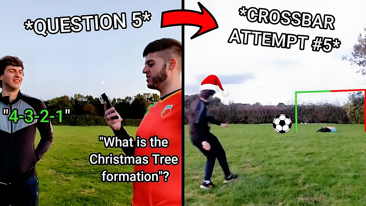 CHRISTMAS FOOTBALL QUIZ CROSSBAR CHALLENGE