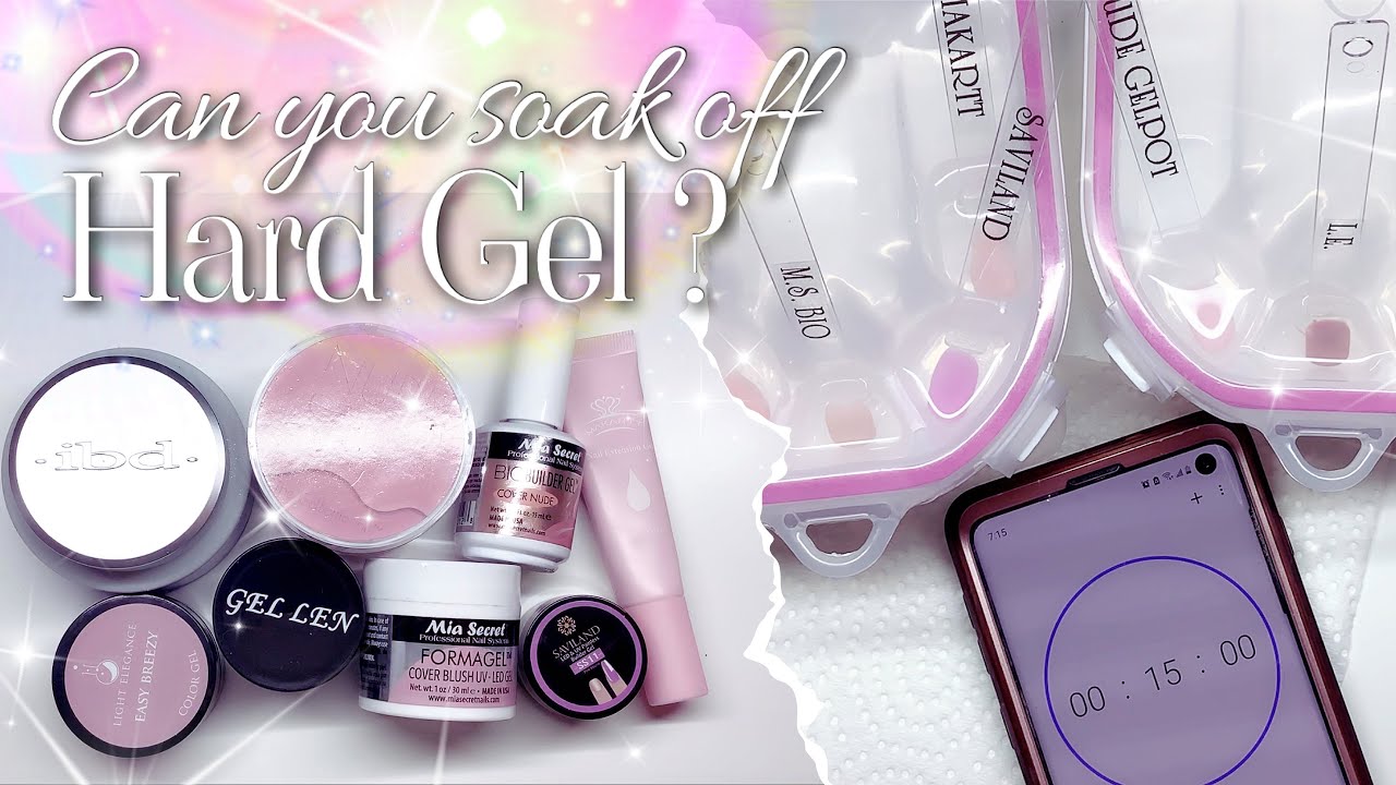 Can you Soak off Hard Gel Nail | Testing Hard Gel in Acetone