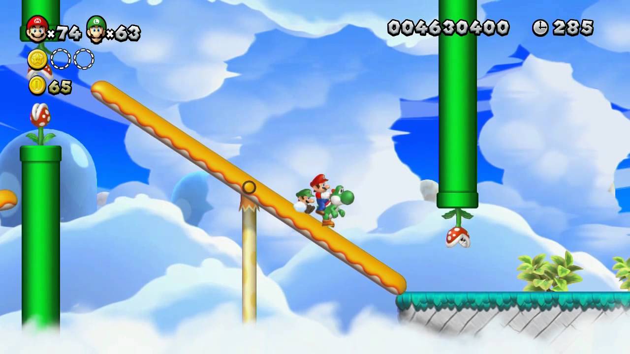 New Super Mario Bros. U - Paradis Chantilly - 7-2 : Val à bascule