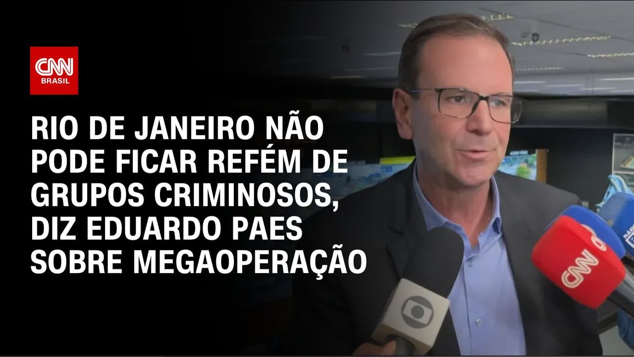 Eduardo Paes sobre megaoperação: Rio de Janeiro não pode ficar refém de grupos criminosos | CNN 360°