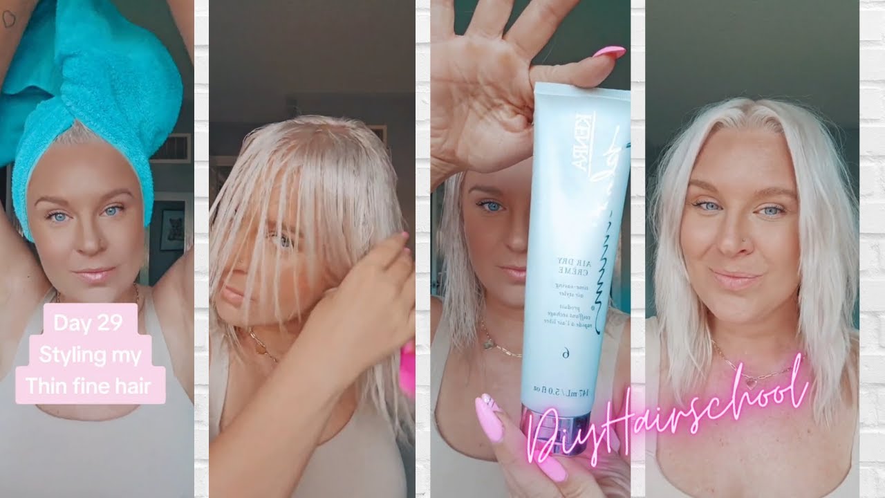 Daily Routine for Thin Fine Hair - Air Drying Fine Hair