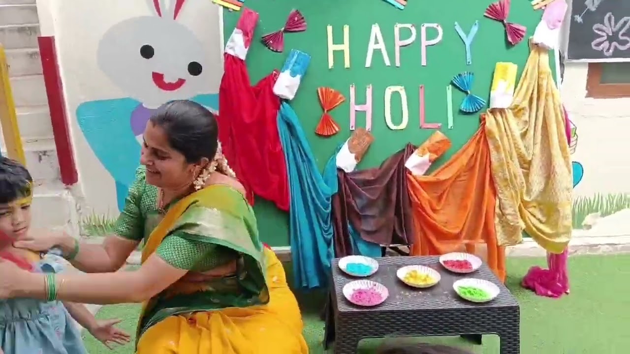 Holi celebrations in school 