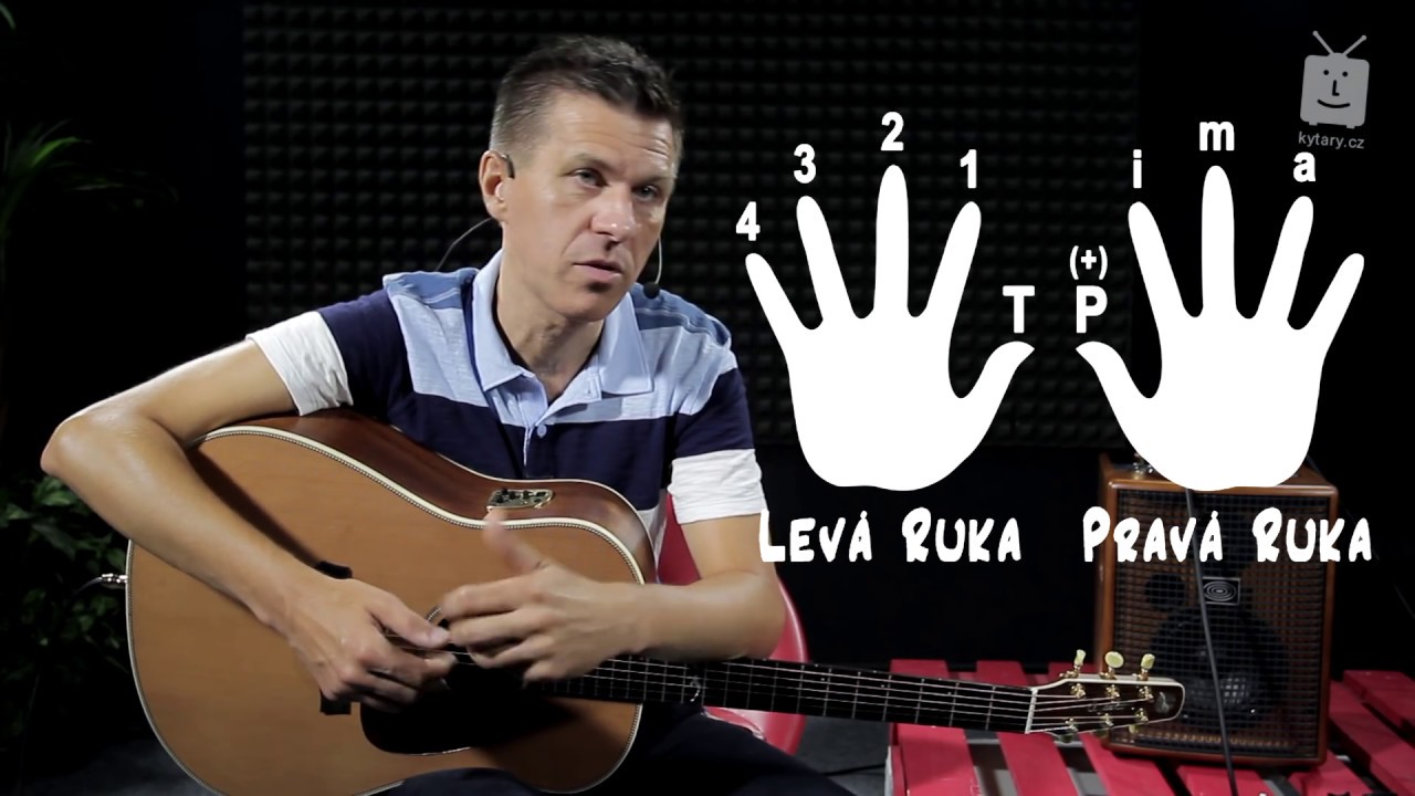 Marek Šmaus - Kytarová škola - 1.díl: Značení prstů, držení trsátka
