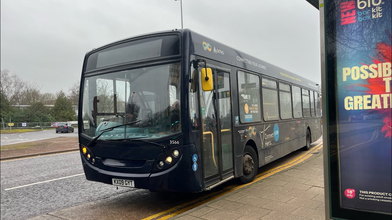 A ride on Arriva 3566 (KX09 GYT)