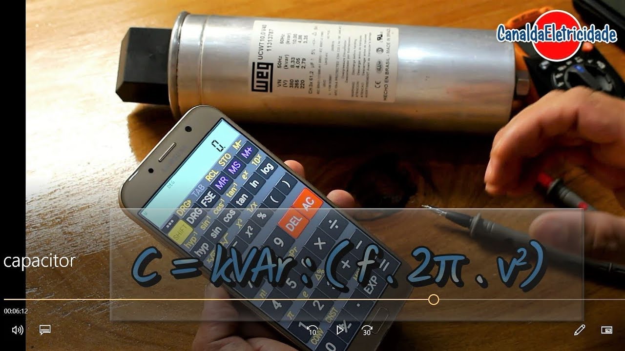 COMO CONVERTER CAPACITÂNCIA EM µF  P/ kVAr e VICE-VERSA