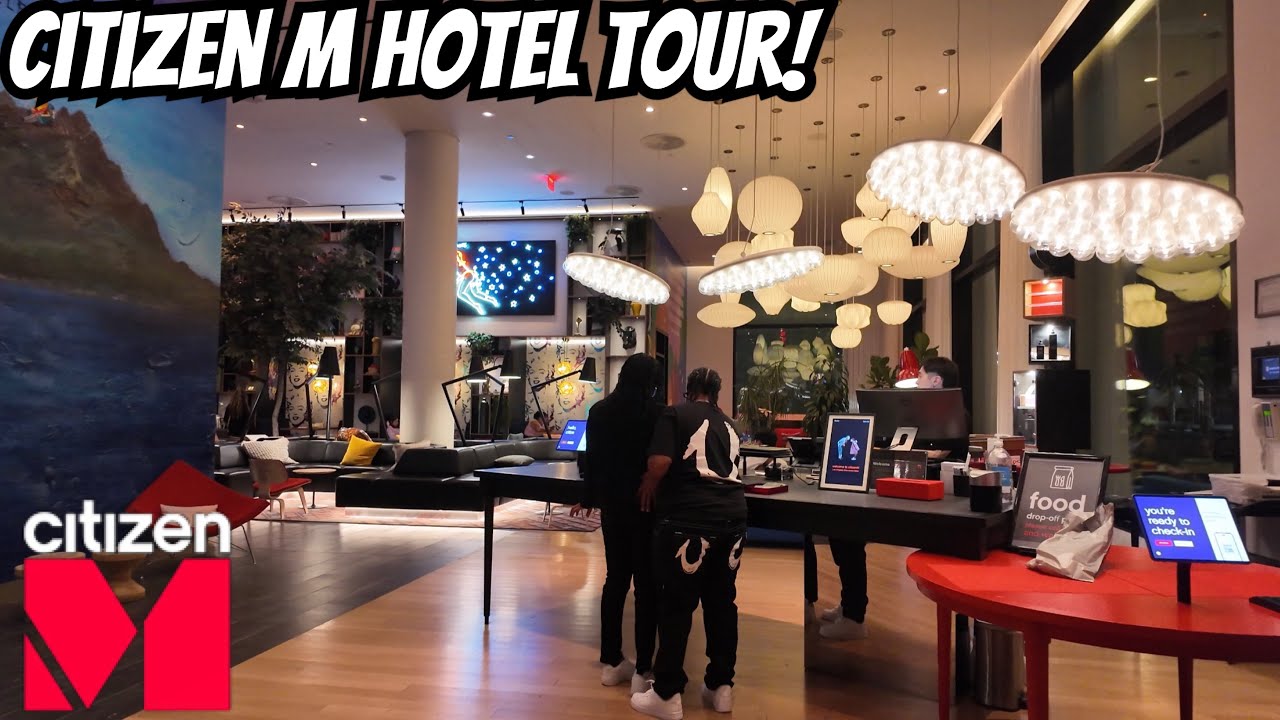 The CitizenM Hotel Lobby Tour in Los Angeles! You Won’t Believe This Place!