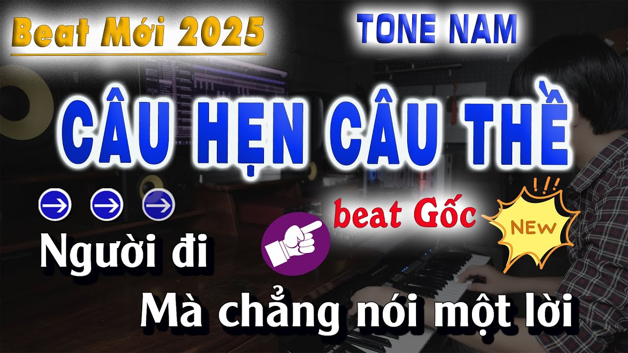 Câu Hẹn Câu Thề Karaoke Beat Chuẩn Tone Nam - Beat Mới | Quân Beat
