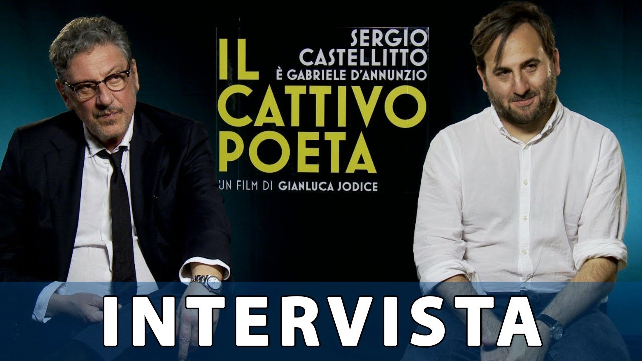 Il cattivo poeta (2021): Intervista a Sergio Castellitto e  Gianluca Jodice - HD
