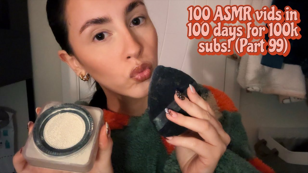 ASMR- Kiss painting your makeup while yapping your ear off!! (Irish accent)😚