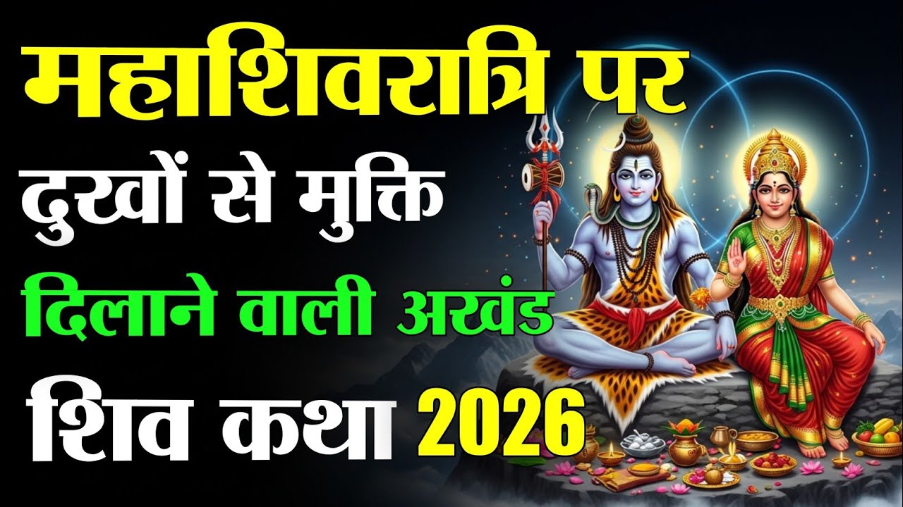महाशिवरात्रि पर दुखों से मुक्ति दिलाने वाली अखंड शिव कथा | Mahashivratri Special 2026