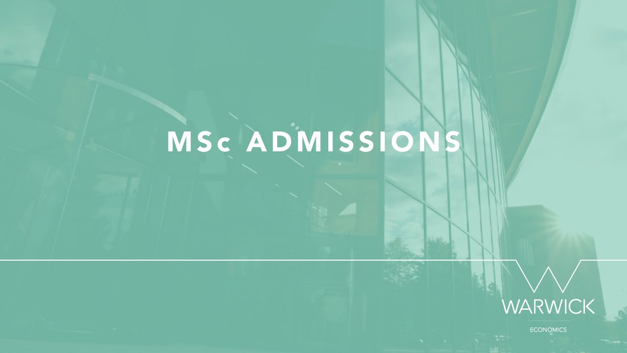 MSc Economics | Admissions